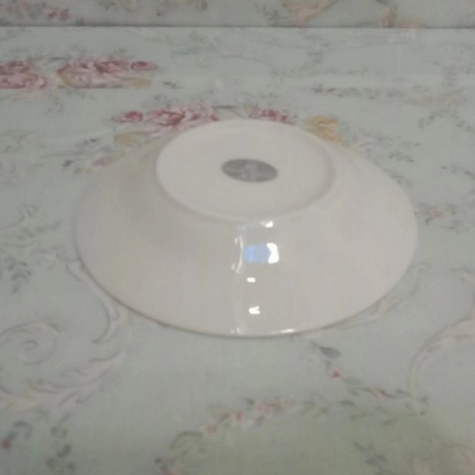Piring Keramik Polos List Emas 7 Inch ( Perlusin )