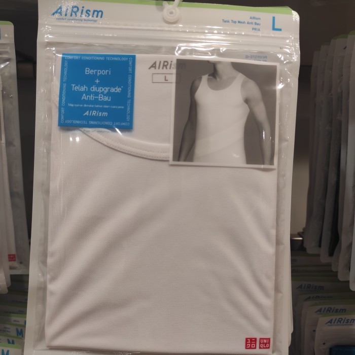 Uniqlo Men Airism Tank Top Katun Singlet