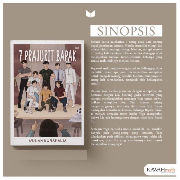 Novel 7 Prajurit Bapak // Tujuh Prajurit Bapak - Wulan Nurmalia