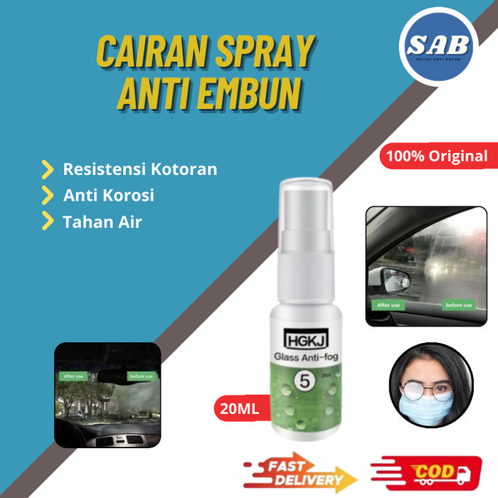 Cairan Anti Embun Kaca Mobil Pembersih Kabut Lensa Kacamata Serbaguna
