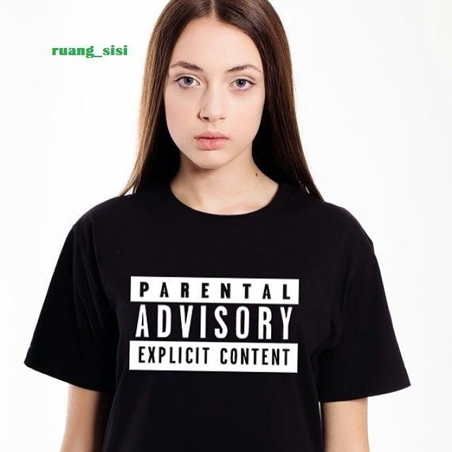 Kaos T Shirt Pria Parental Advisory Explicit Content