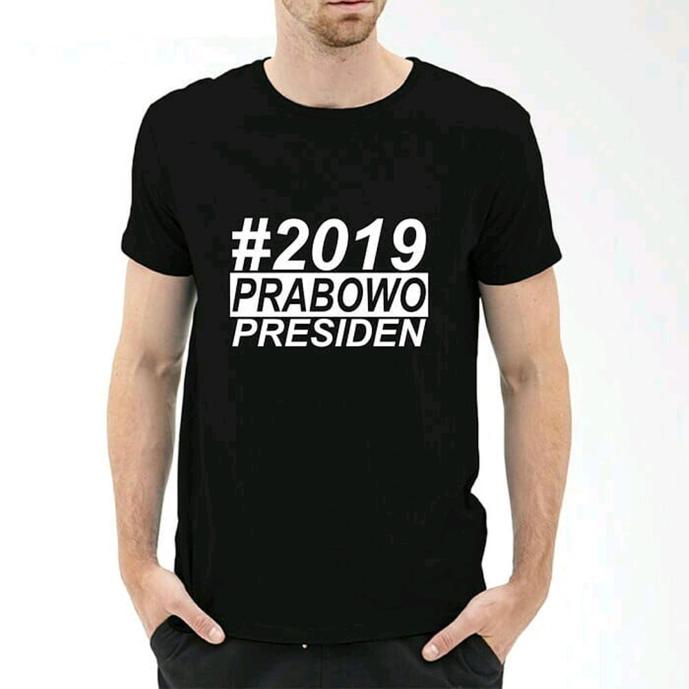 Kaos T Shirt Pria 2019 Prabowo Persiden