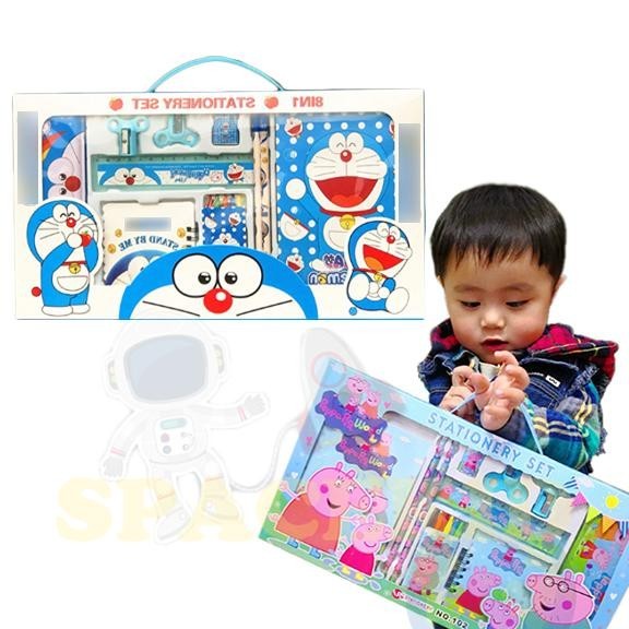 

dg-4 [1KG 5PCS] Spacekidjk Paket Alat Tulis 14 in 1 / Stationery Set / Study Set Anak Karakter / Set Alat Tulis Box Anak Viral