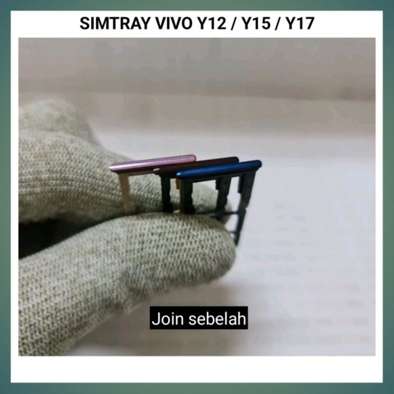 Simtray Vivo Y12 Simlock Slot Sim Tempat Kartu Simcard Vivo Y12 Y15 Y17 Original