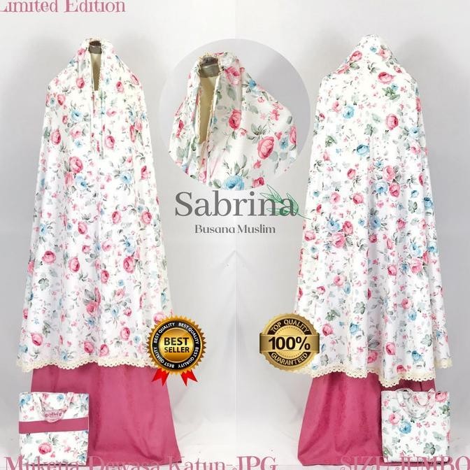 Mukena Dewasa Katun Premium/Mukena Dewasa Al_Kahf Series JUMBO ORIGINA