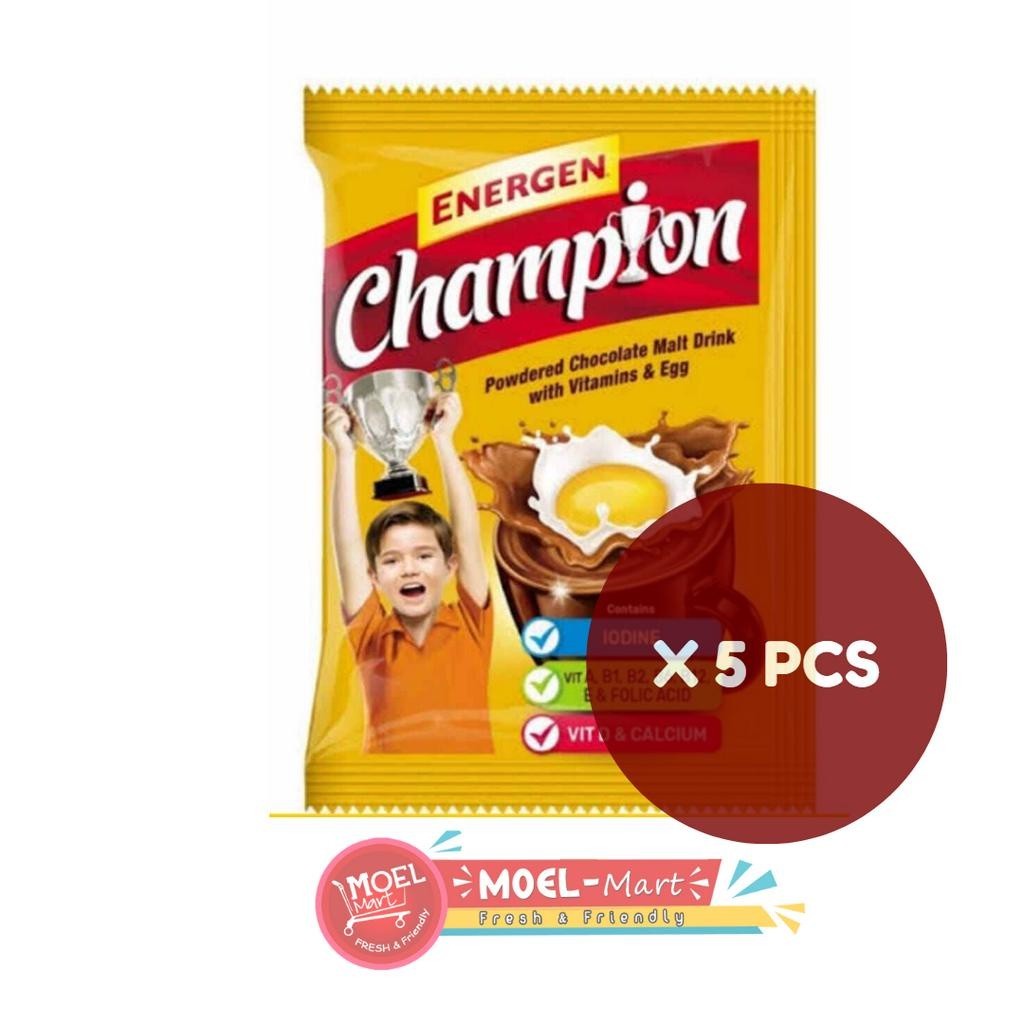 

CHAMPION ENERGEN Coklat 5 Pcs x 35 Gr