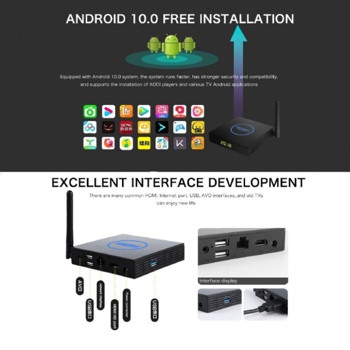 Imetbox M3 Max - Android 10 Tv Box 4Gb 128Gb Full Tv Channel Alt Ubox