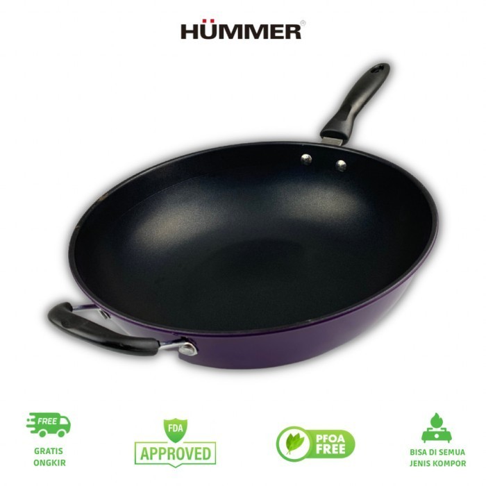 Hummer Wajan Wok Teflon 30 Cm