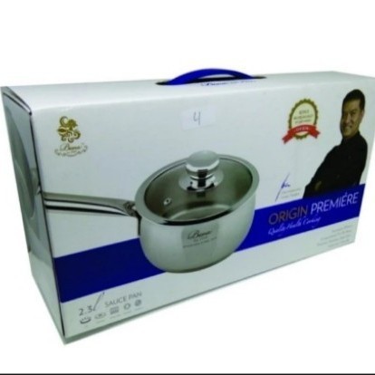 Sauce Pan 18Cm Bima Origin Premiere W/Tempered Glass Lid /Panci Bima