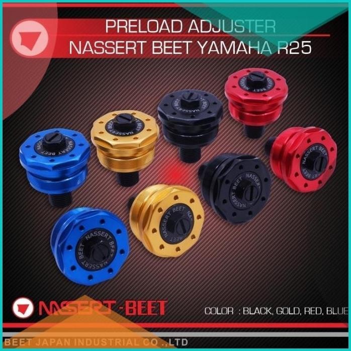 NASSERT BEET PRELOAD ADJUSTER YAMAHA R25 NEW / R15V3 13m4yZ4 sparepart