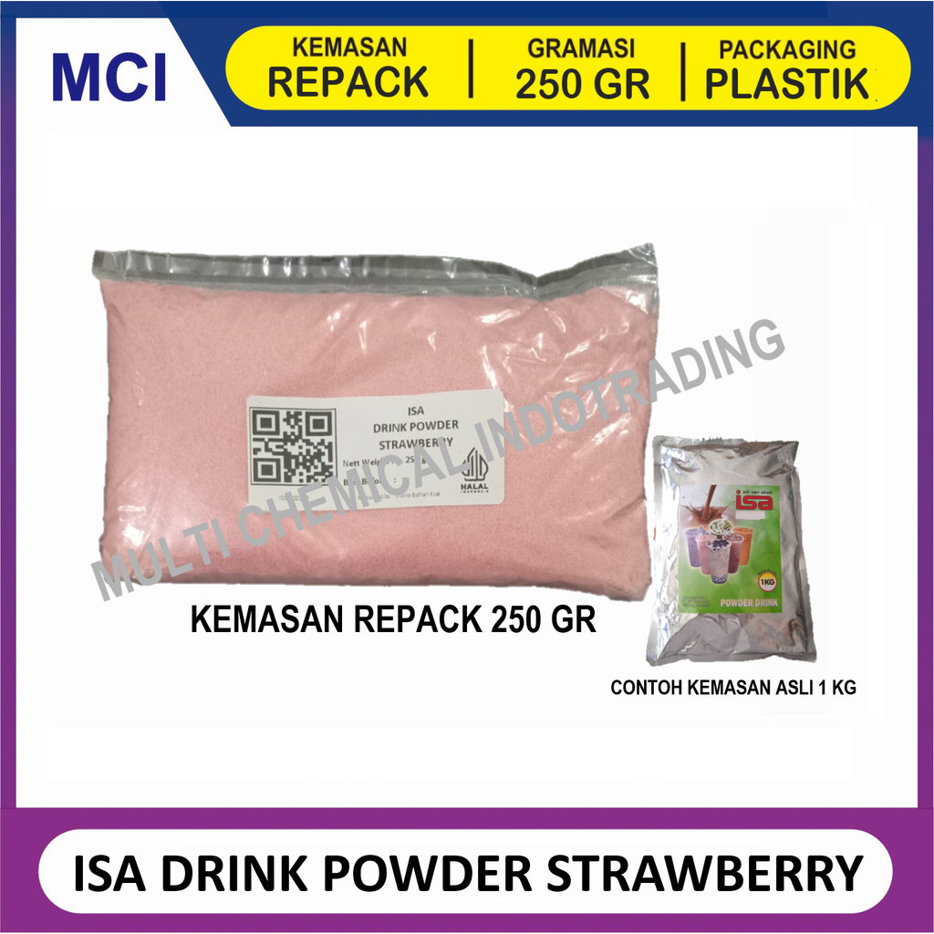 

ISA BUBUK MINUMAN REPACK 250 GR/ DRINK POWDER / BUBUK MINUMAN KEKINIAN