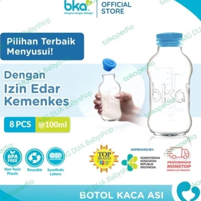 BKA Botol ASI Kaca - Botol Kaca Penyimpan ASI