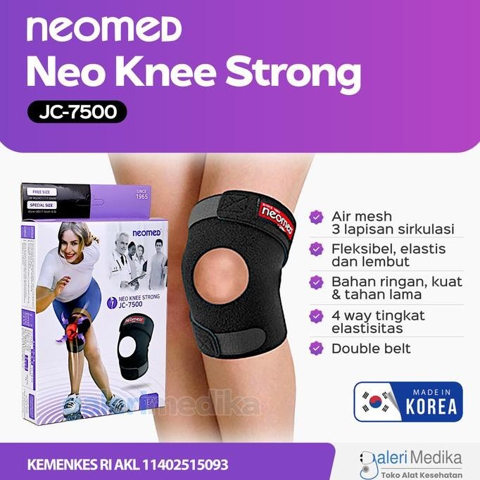 Neomed Neo Knee Strong Jc-7500 - Pelindung Lutut Deker Lutut Kaki