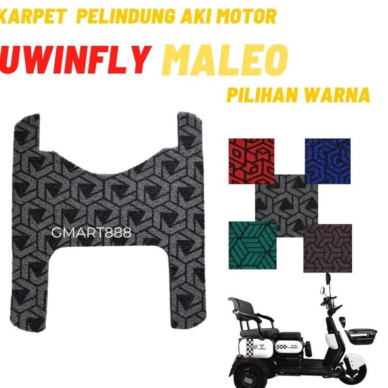 Karpet Motor Listrik Sepeda Listrik roda tiga UwinFly Maleo roda 3 Printing Corak Spesial