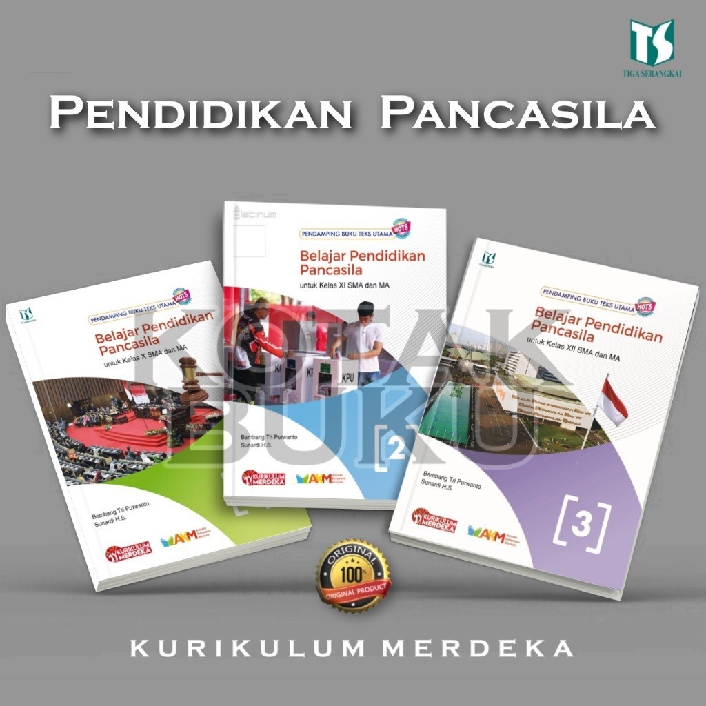 Buku PKN SMA / PKN Kelas 10 11 12 SMA / Belajar Pendidikan Pancasila SMA / Kurikulum Merdeka / Plati