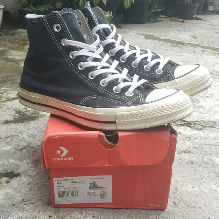 CONVERSE 70S EGRET BLACK WHITE RESMI PT.MAP