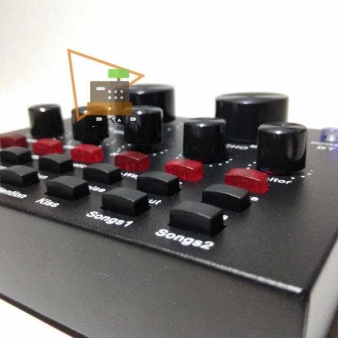 Alat Recording Sound Card V8 - Souncard V8 Mixer Mini Live Streaming Fagenor