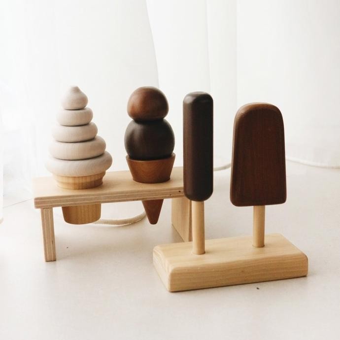 Ice Cream Set - Kitchen Collections Mainan Kayu Wooden Toys