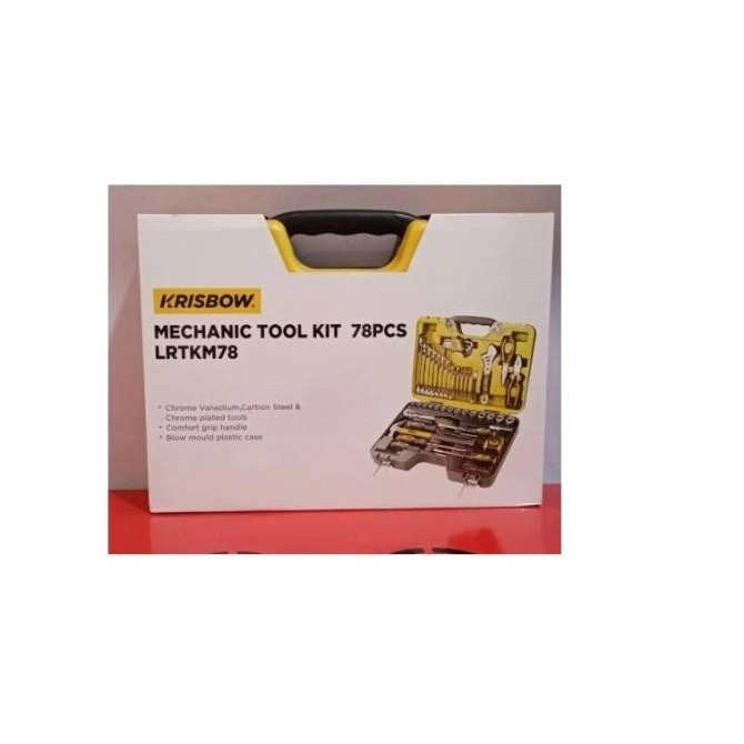 Toolset Krisbow 78/Mechanical Hand Toolset/Alat Pertukangan Komplit