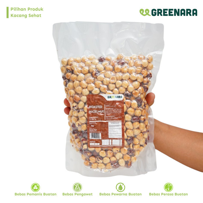 

Andan Kacang Hazel Panggang 1 Kg / Roasted Natural Hazelnut