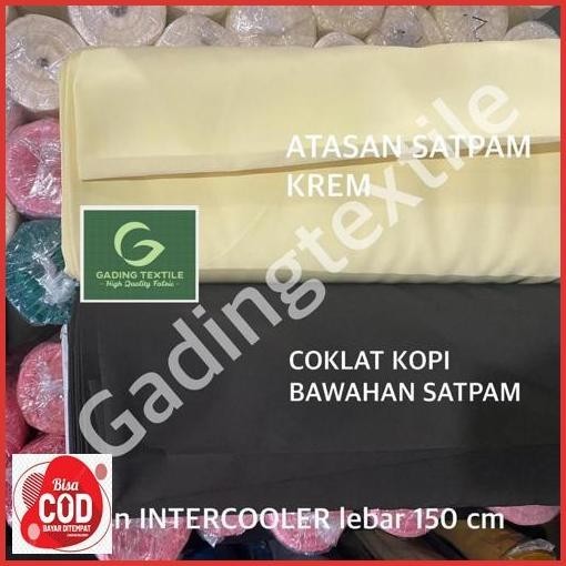 Baru ( Per Setengah Meter ) Kain Twill High Twist Intercooler Lebar 150 Cm Bahan Baju Kemeja Celana 