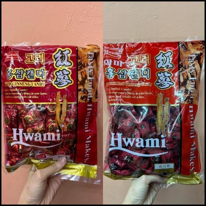 

Hwami Red Ginseng Candy Permen Rasa Ginseng Merah Korea