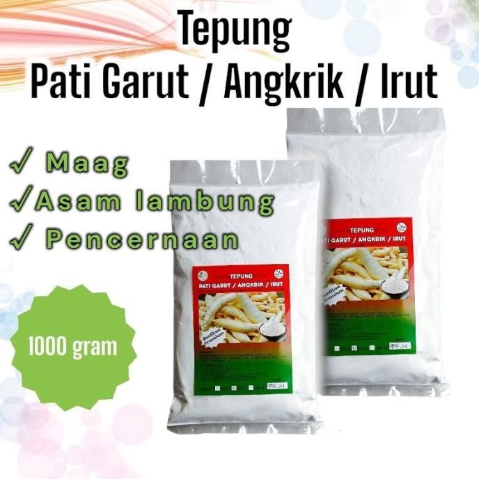 

Paket Bundling 2 kg - Tepung Pati Garut Irut Obat Maag Asam Lambung E88A