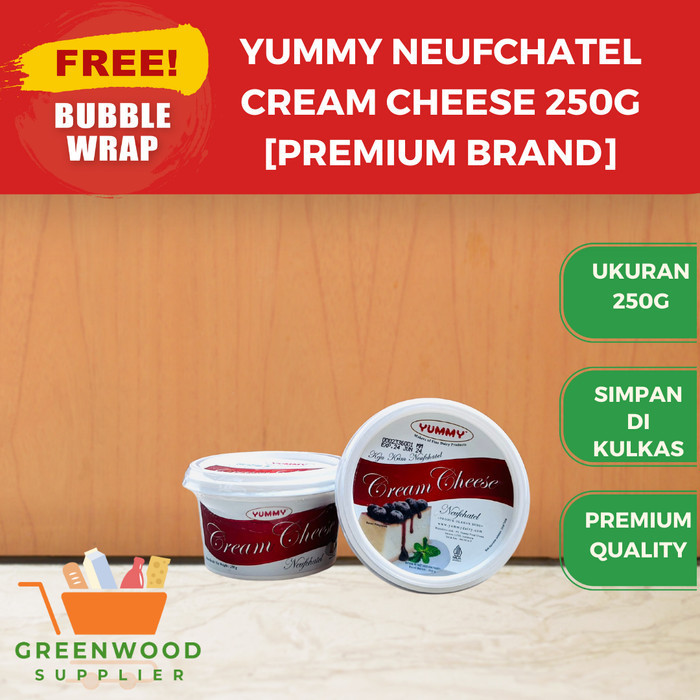 

Brom Yummy Neufchatel Cream Cheese 250G [Premium Cheese]