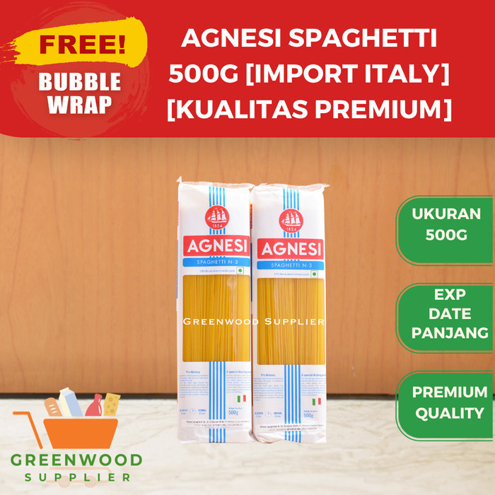 

Brom Agnesi Pasta Spaghetti 500G - Import Italy (Premium Quality)