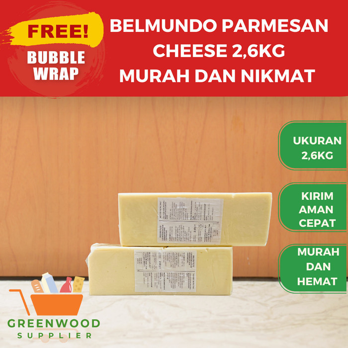 

Brom [Balok] Belmundo Parmesan Cheese Block - 2,6Kg