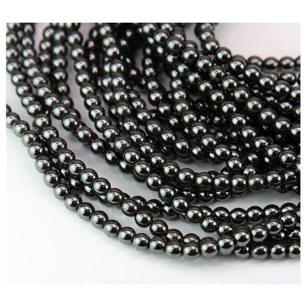 

best seller] Metal Beads Hematite 6mm/Manik Metal Biji Besi 6mm Silver-Black