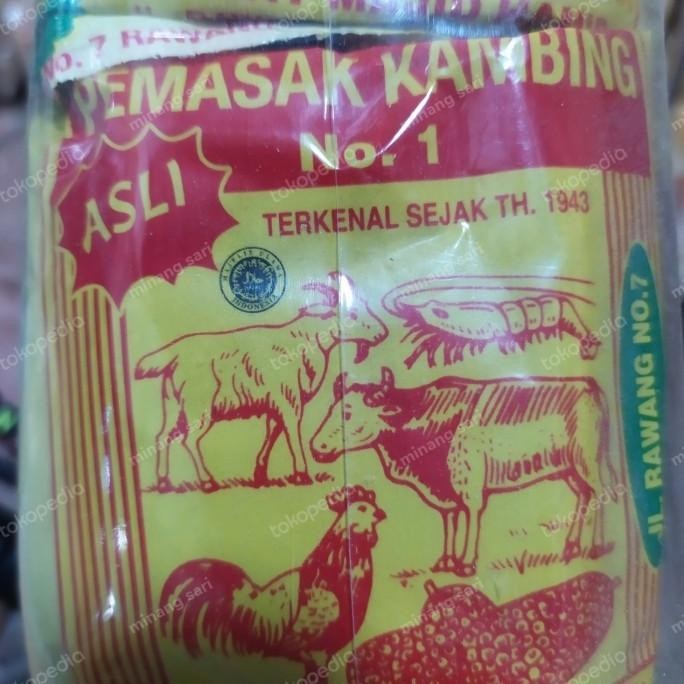 

Bumbu masakan gulai/kambing slamat isi 20pak/1kg UD