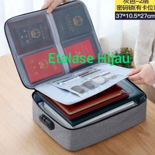

Tas Tempat Doccument Berharga Surat Kartu Storage Multifungsi