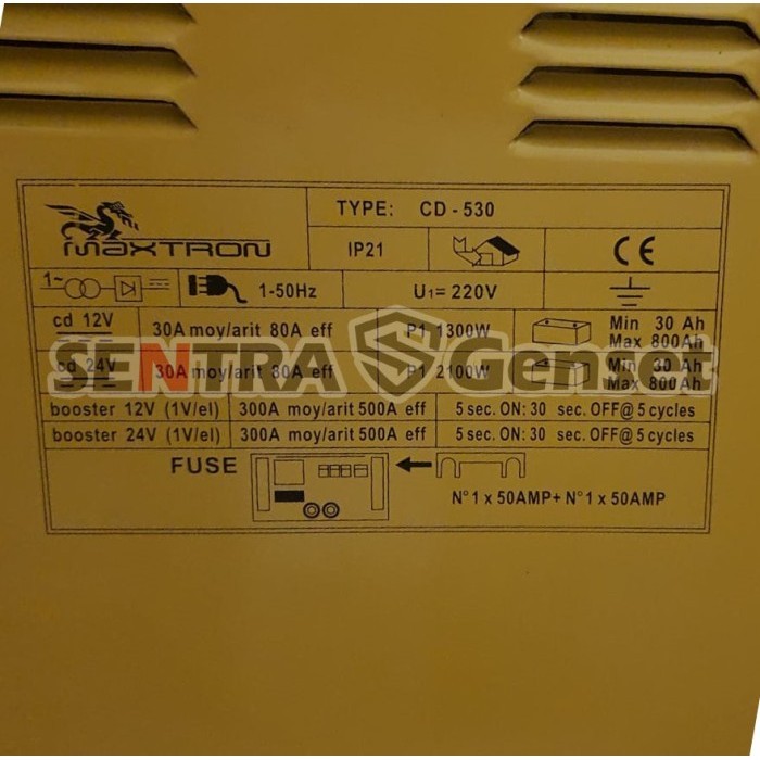 Charger Aki / Battery Charger Maxtron 80 Ampere Cd 530