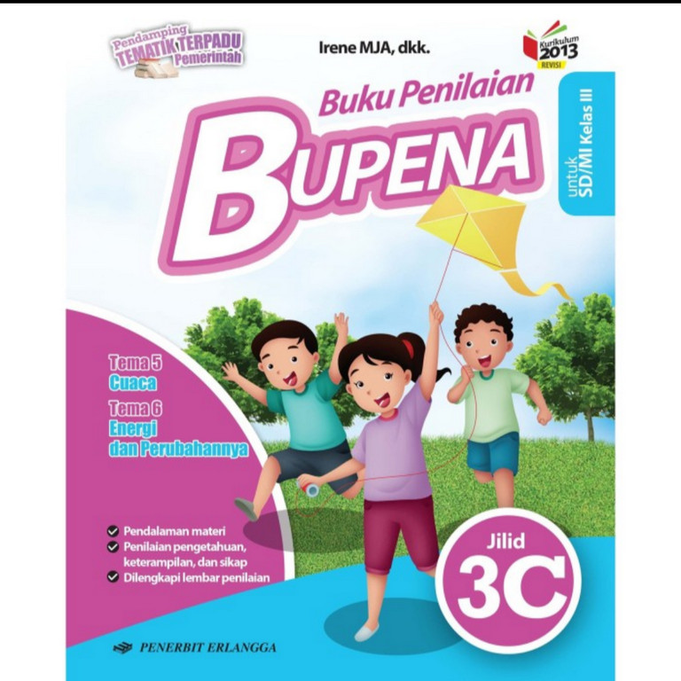 BUKU BEKAS BUPENA KELAS 3C SD ERLANGGA K13 REVISI