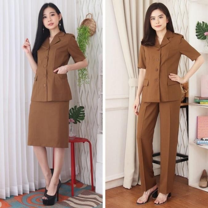 blazer baju Pemda seragam dinas Pemda ASN seragam khaki baju khaki asn