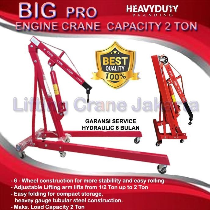 Engine Crane Shop Crane Dongkrak Mesin Capacity 2 Ton