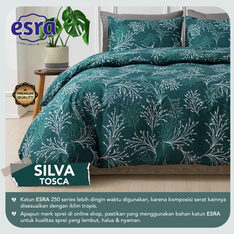 Bedcover & Sprei Premium Katun ESRA Motif Silva