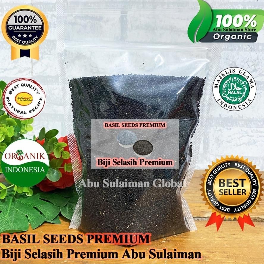 

BN Biji Selasih 1 Kg / Basil Seed Premium Quality 1 Kg / Selasih Premium Bersih / BASIL SEEDS 1 KG / BIJI SELASIH TERLARIS