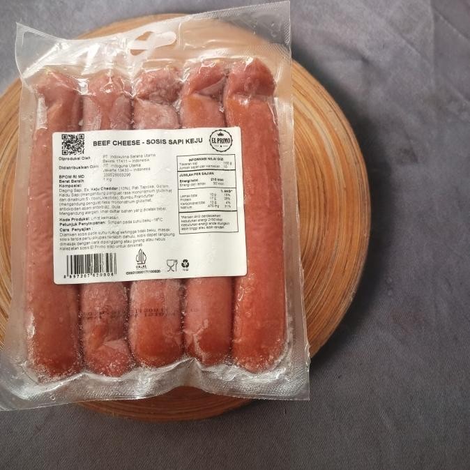 

El Primo Sosis Beef Cheese (sosis sapi keju) 1kg || sosis viral JS