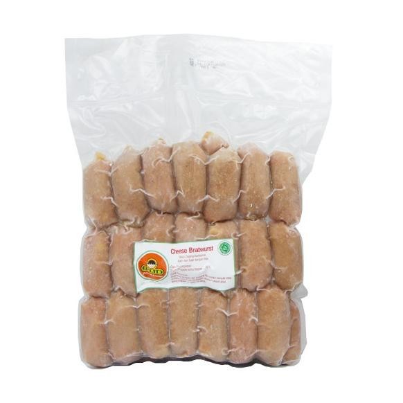 

Sosis SONIA Keju - Cheese Bratwurst 28/25 (1 Kg) - isi 40 pcs JS