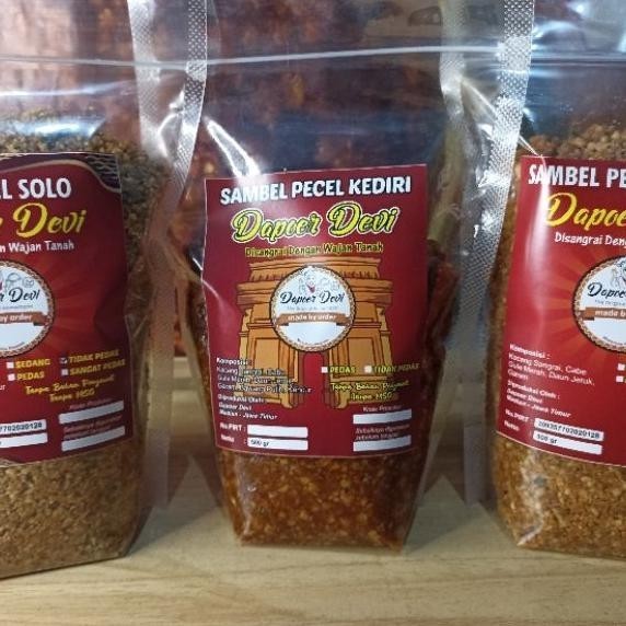 

1 Kg Sambel Pecel Kediri Dapoer Devi / Bumbu Pecel Khas Kediri