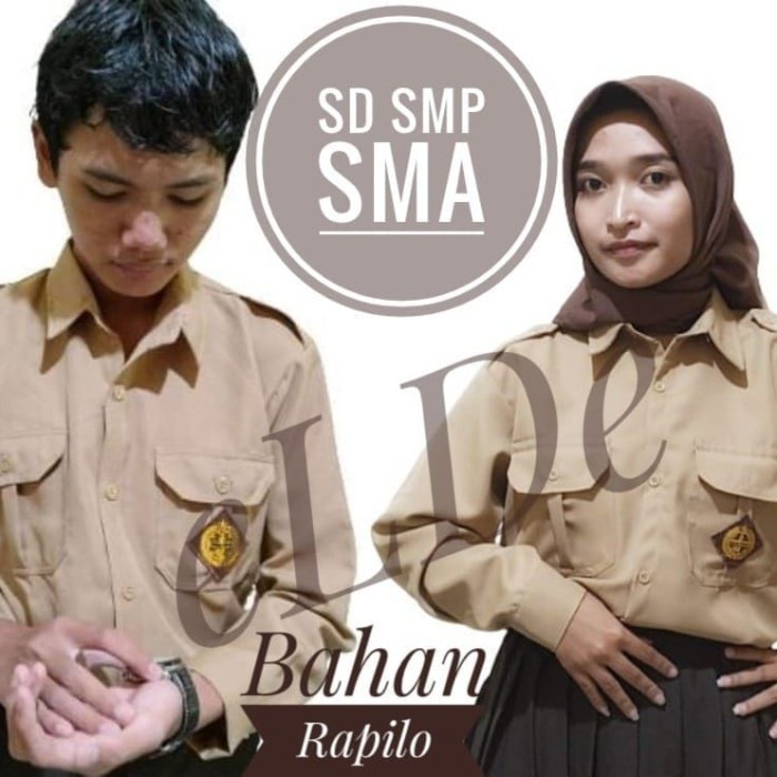 Terbaru Baju Pramuka Bahan Rapilo Sd Smp Sma Promo Terlaris
