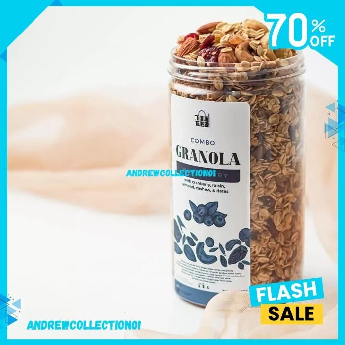 

GRANOLA BLUEBERRY 500GR PREMIUM TIMUR TENGAH SEREAL SARAPAN SEHAT BEST PRODUCT