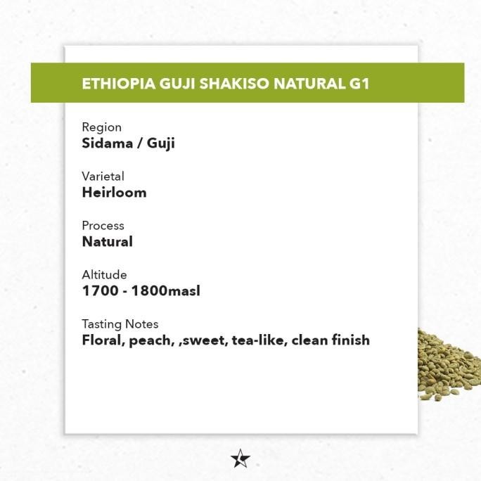

Arabica Green Beans - Ethiopia Guji Shakiso Natural G1 - 1Kg