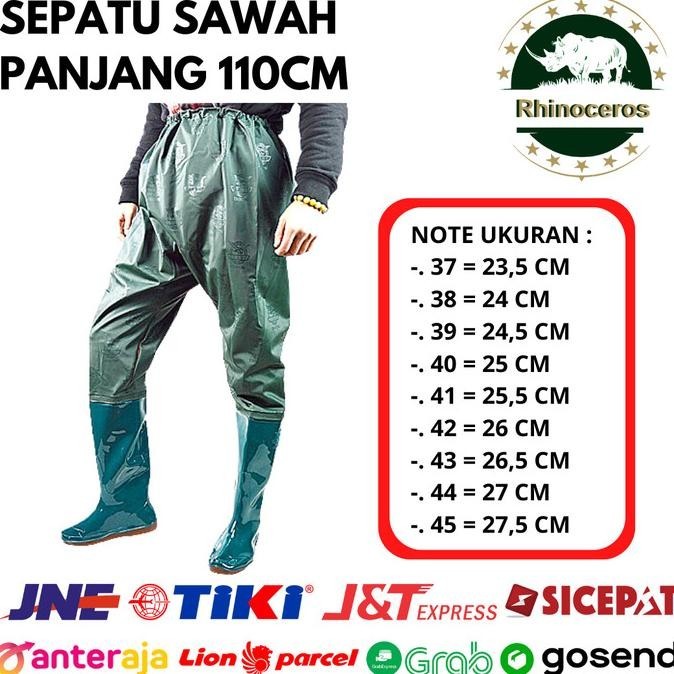 Sepatu Boot Celana Sawah Panjang Anti Air Sepatu Keong Elastis