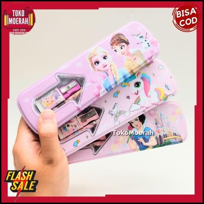 

TERMURAH KOTAK PENSIL KALENG KARTUN SUPERHERO SET ALAT TULIS 3 IN 1 PENSIL COD !!!!