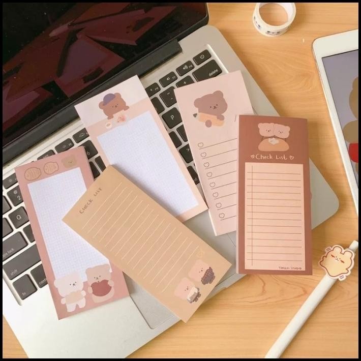 

HOT DEAL CUTE LONG NOTE BOOK MEMO PAD KAWAII IMUT NOTE STATIONARY KOREAN STYLE