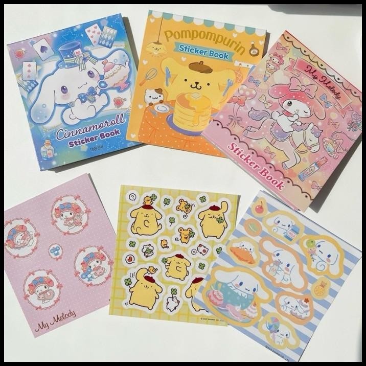 

BEST DEAL KAWAII SANRIO MINI STICKER BOOK BUKU STIKER IMUT MELODY KUROMI