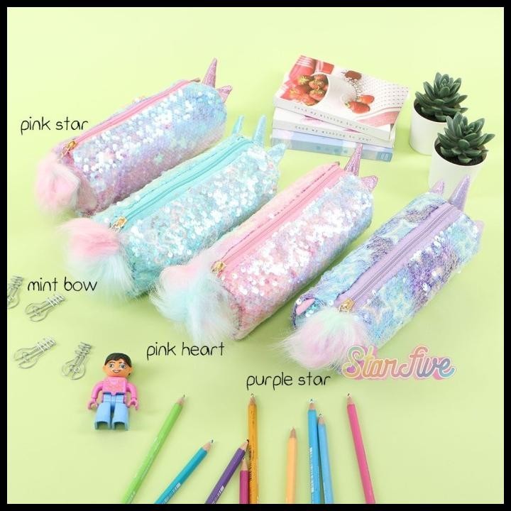 

TERBARU TEMPAT PENSIL SEKOLAH ANAK SEQUIN UNICORN STARFIVE !!
